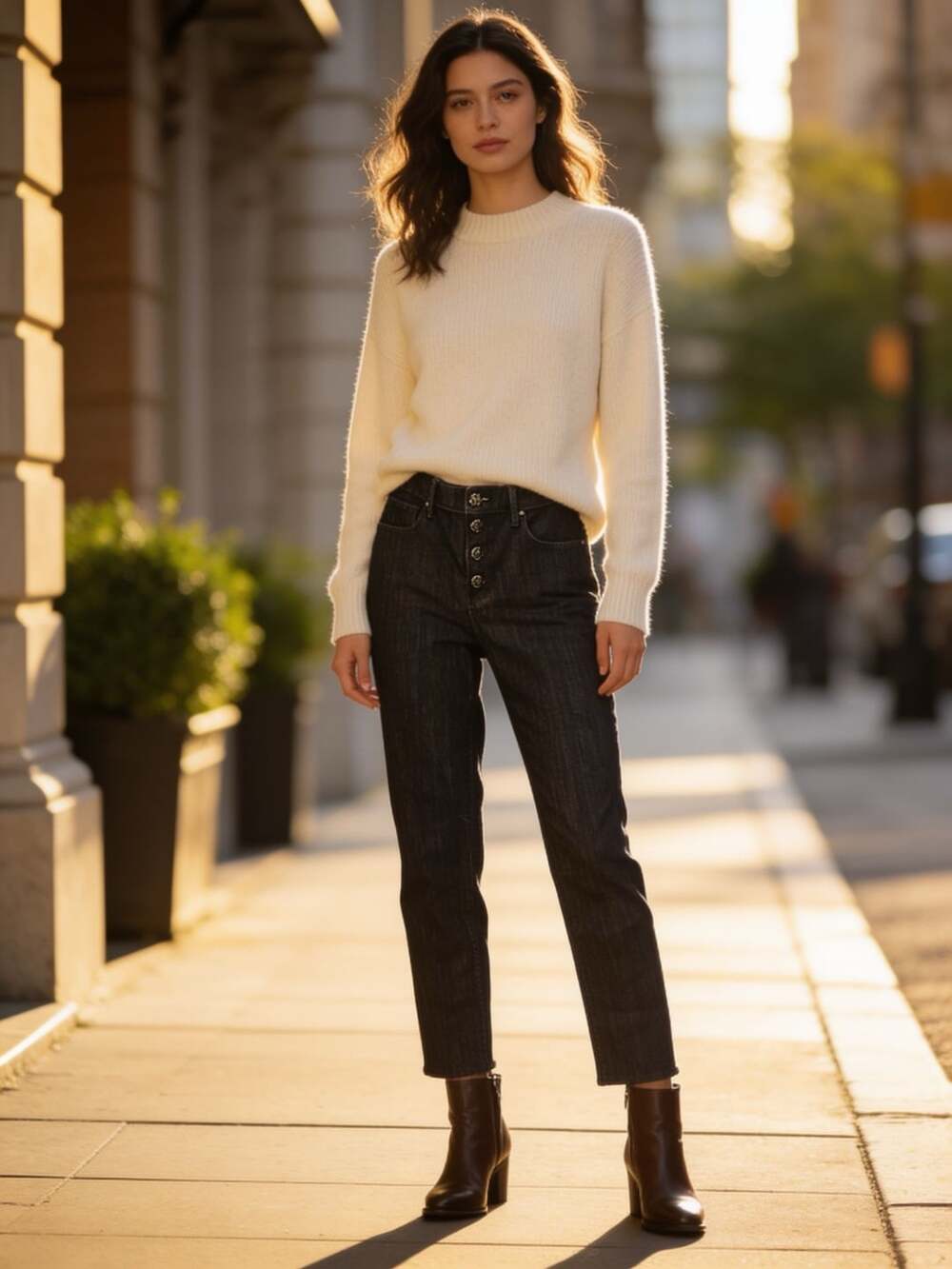 White House Black Market High-Rise Slim Ankle Jeans Size 8